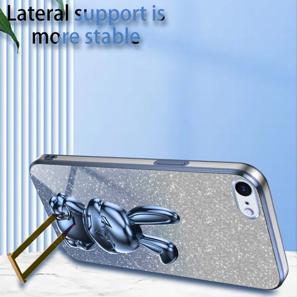 iPhone 6/7/8/SE 2020/2022 Deksel med Stativ - Blå