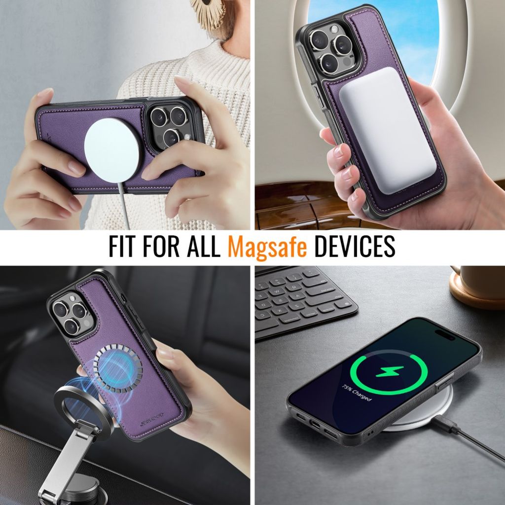 JEEHOOD iPhone 12 Pro Max Cover med MagSafe - Lilla