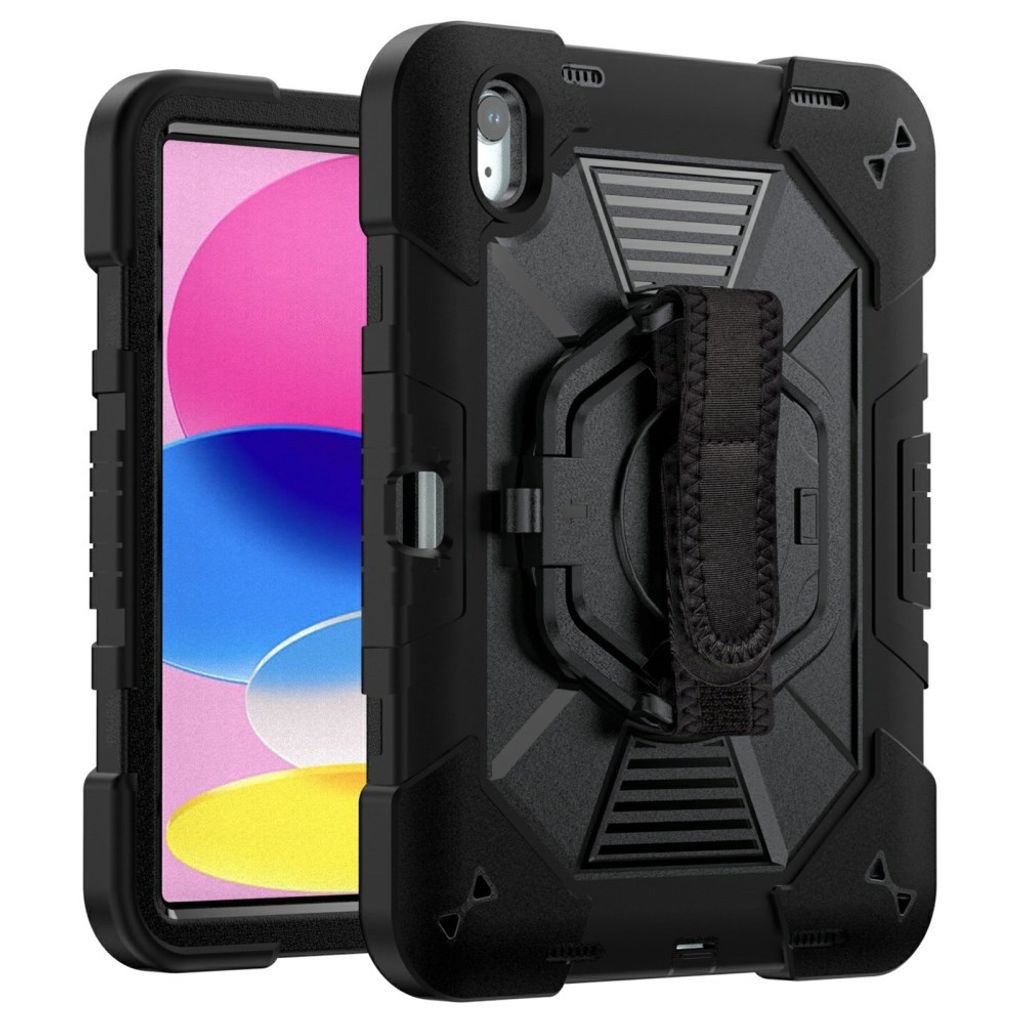 iPad A16 11" 2025/10.9" 2024 Cover med standfunktion / skulderrem / holder til styluspen - Sort