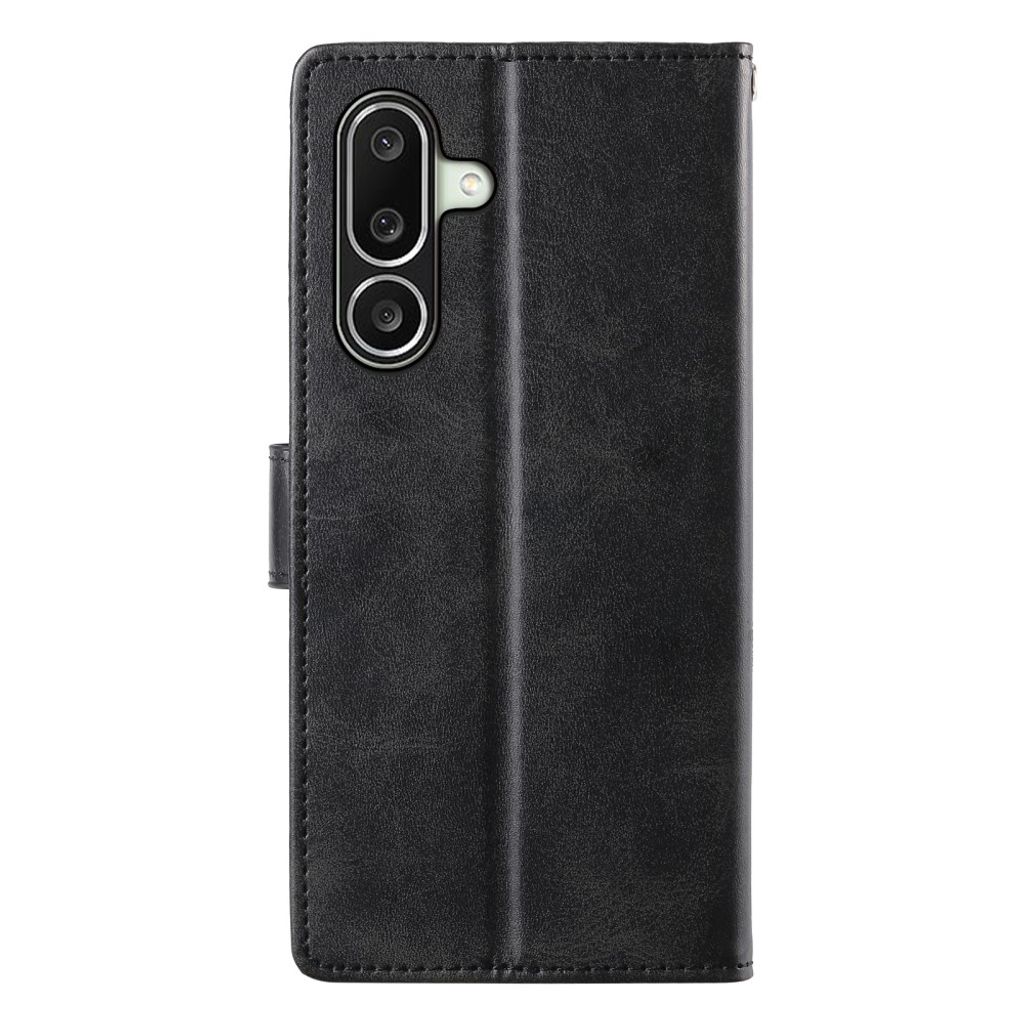 Samsung Galaxy A27 5G Lompakkokotelo Jalustalla PU-nahka - Musta