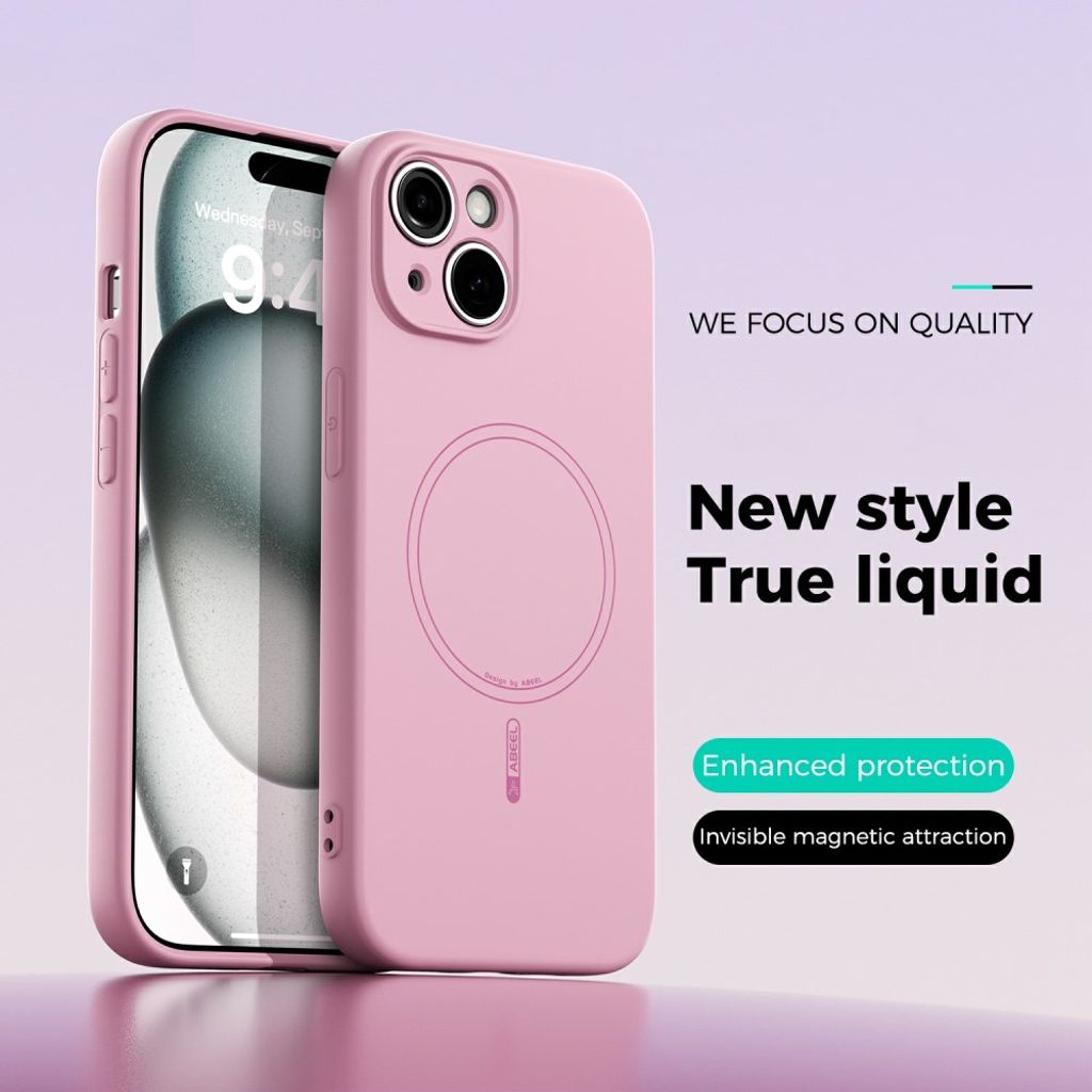 ABEEL iPhone 15 MagSafe Case – Pink