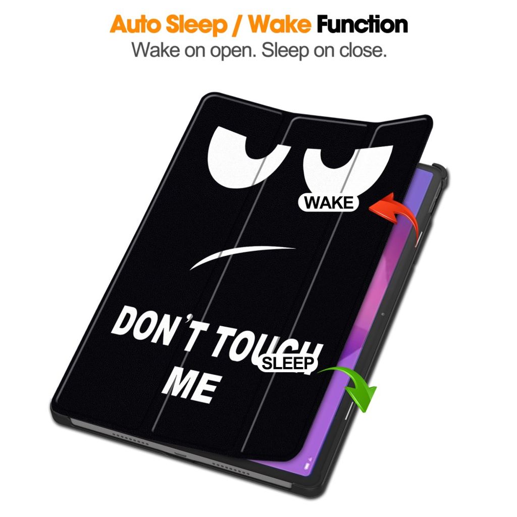 Lenovo Idea Tab Pro Etui Med Mønster og Stativ - Svart