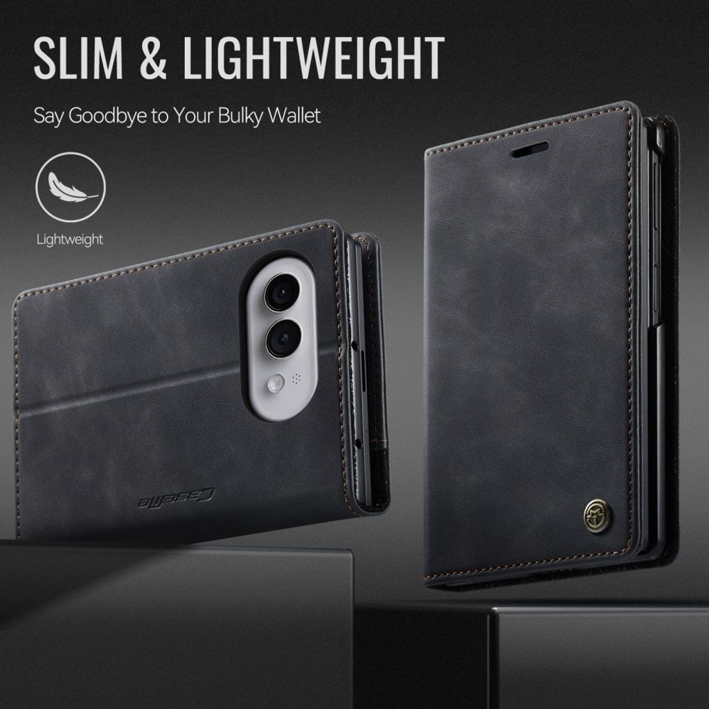 CASEME iPhone Duo Lompakkokotelo RFID-suojauksella - Musta