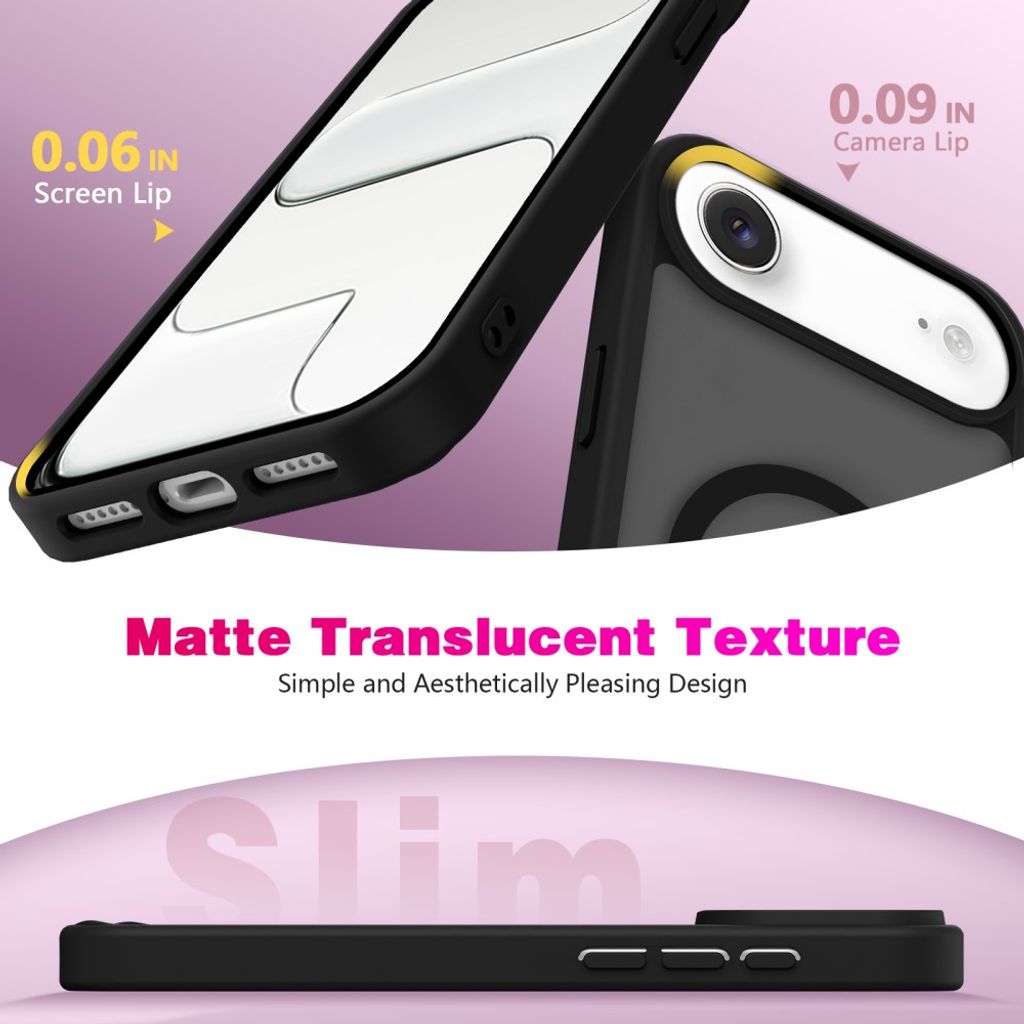 iPhone Air MagSafe Kuori Iskunkestävä - Musta