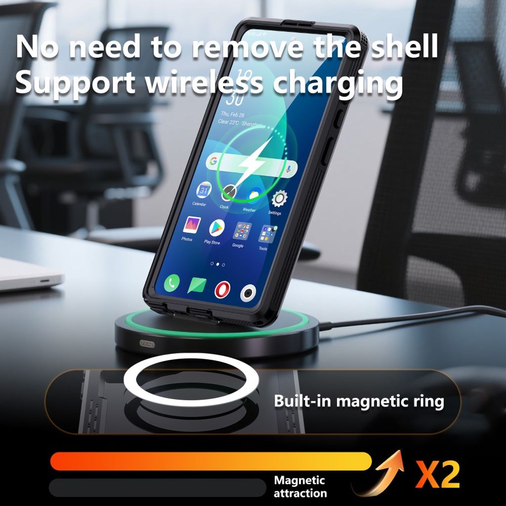 REDPEPPER Samsung Galaxy S26 Ultra MagSafe-skal - Transparent/Svart