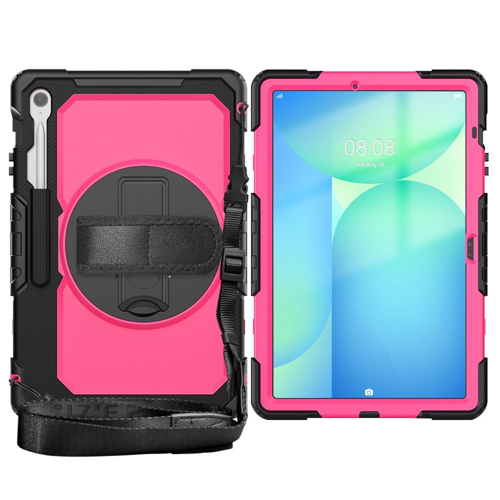 Samsung Galaxy Tab S10 FE Plus Case with Shoulder Strap - Pink