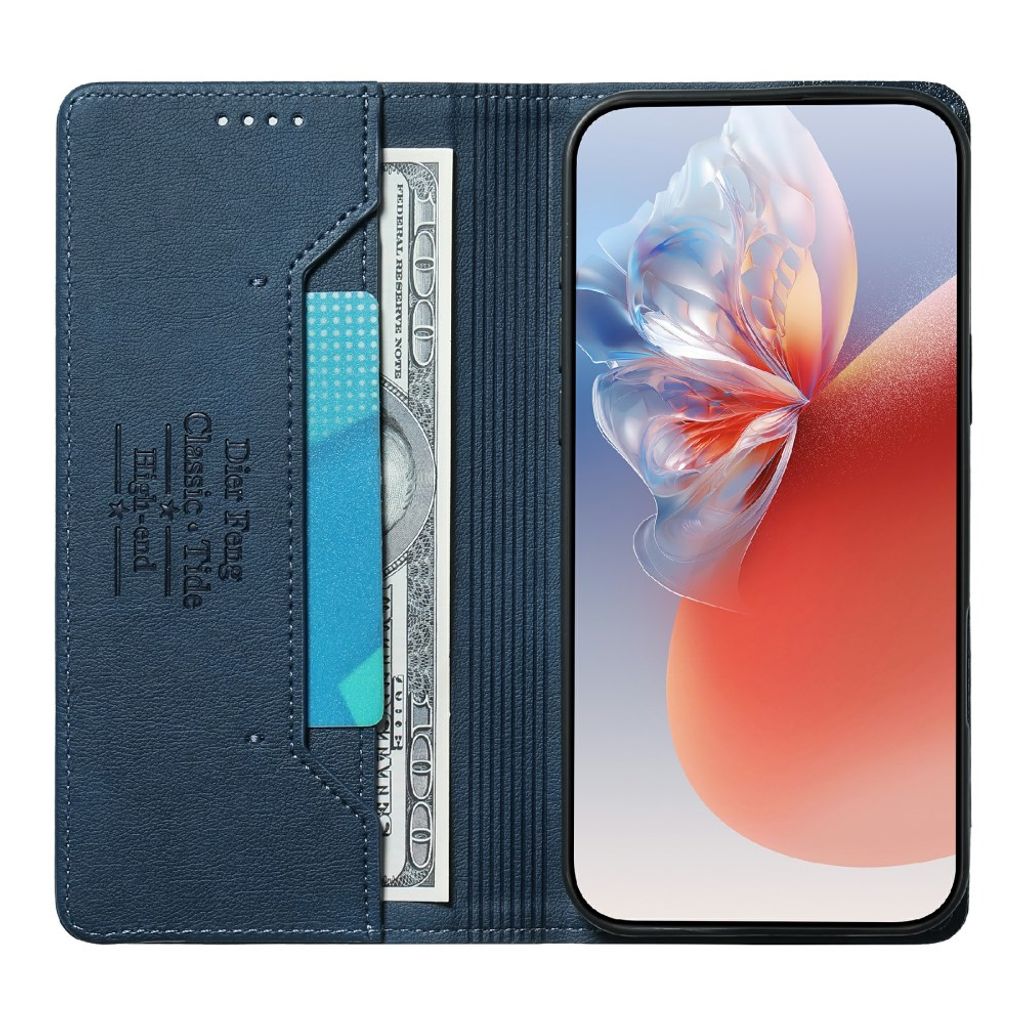 DIETFENG Google Pixel 11 Pro XL Plånboksfodral med RFID-blockering - Blå