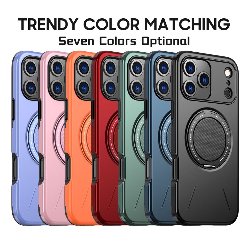 iPhone 17 Pro Max MagSafe kompatibel Cover med Stativ - Orange