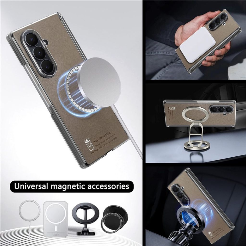 Samsung Galaxy Z Fold8 Ultra MagSafe Kuori - Tummanruskea