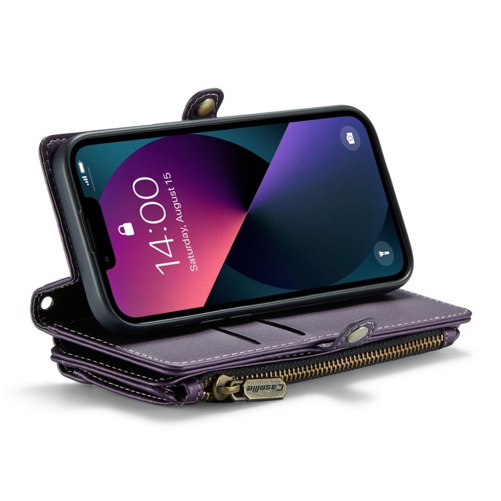 iPhone 13 Lompakkokotelo Korttipaikoilla - Violetti