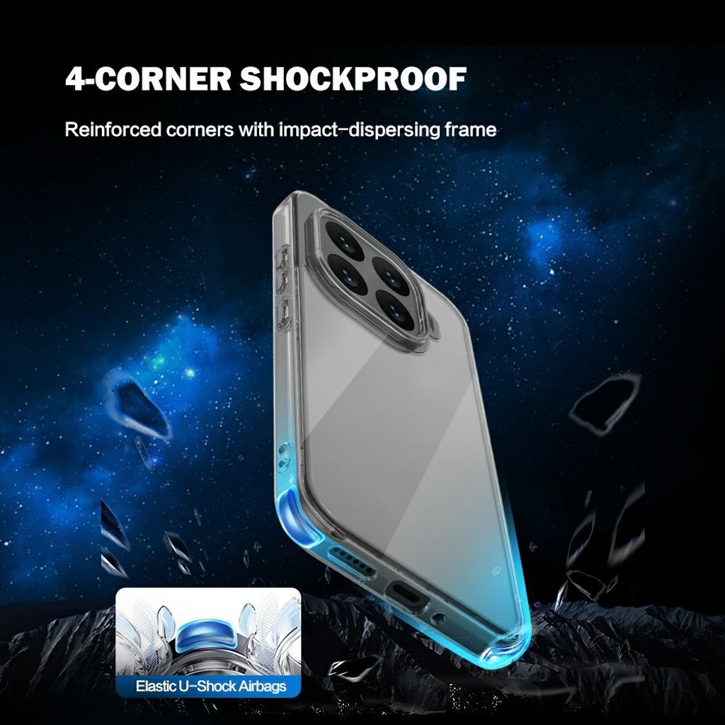 LEREACH Xiaomi 17T Cover med akrylbagsside - Transparent
