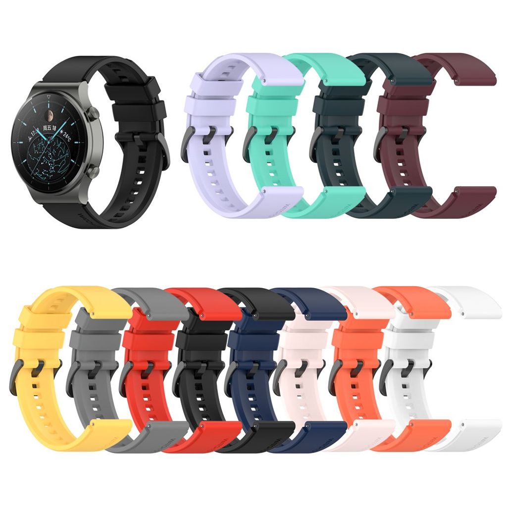 Huawei Watch GT2 Pro/GT 2e/GT/GT2 Silikon Klokkereim – Svart