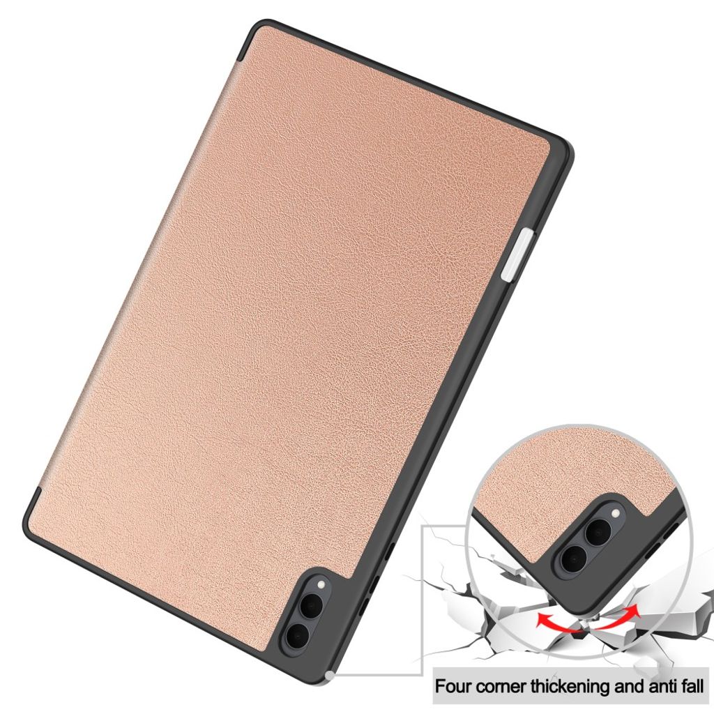 Samsung Galaxy Tab S12 Ultra/S11 Ultra Tri-fold stativfodral - Roséguld