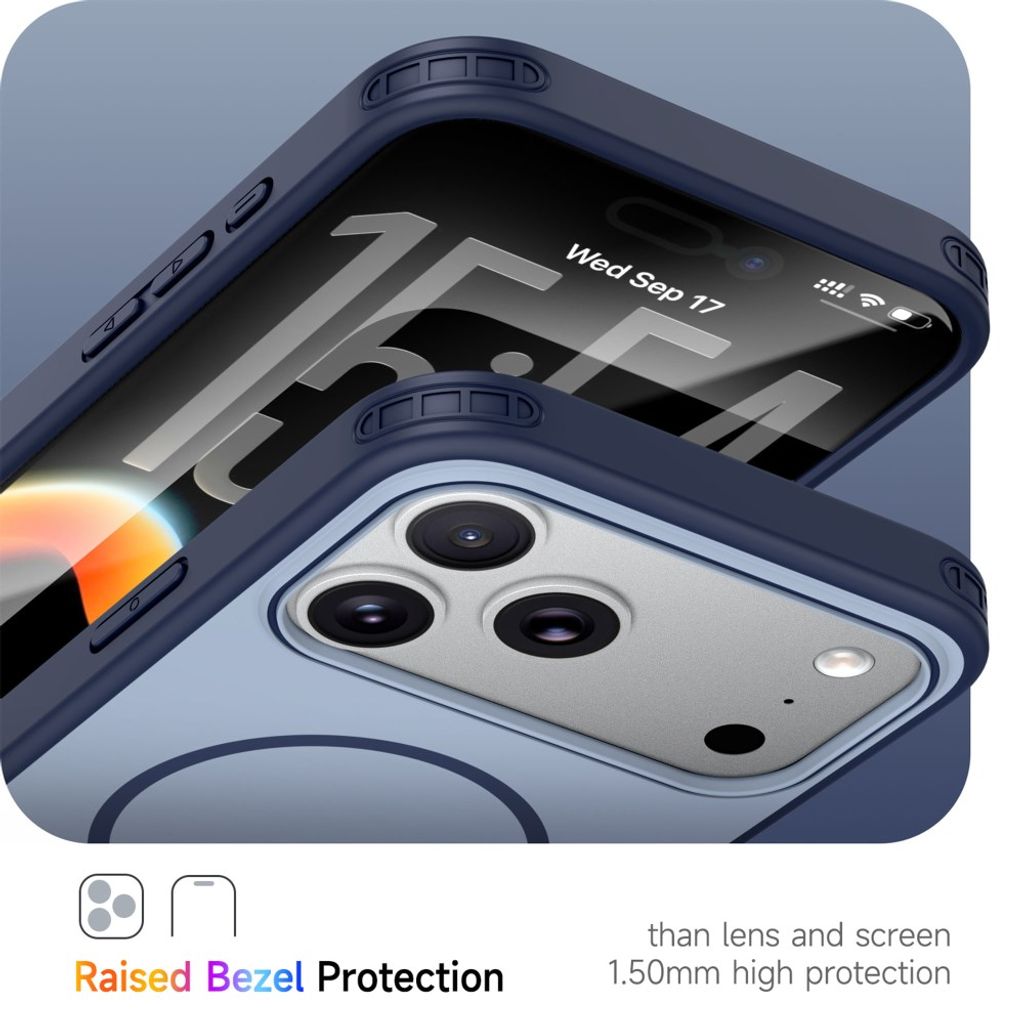 iPhone 18 Pro Max/17 Pro Max MagSafe Skal - Blå
