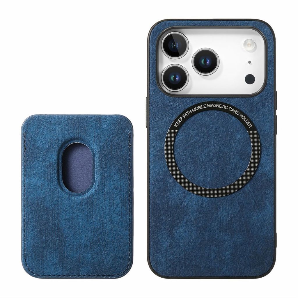 iPhone 17 Pro Max 2-i-1 Lommebokdeksel med Kortholder - Blå