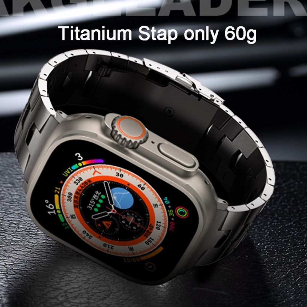 Apple Watch 42 / 41/ 40 / 38mm Klockarmband i titanlegering - Silver