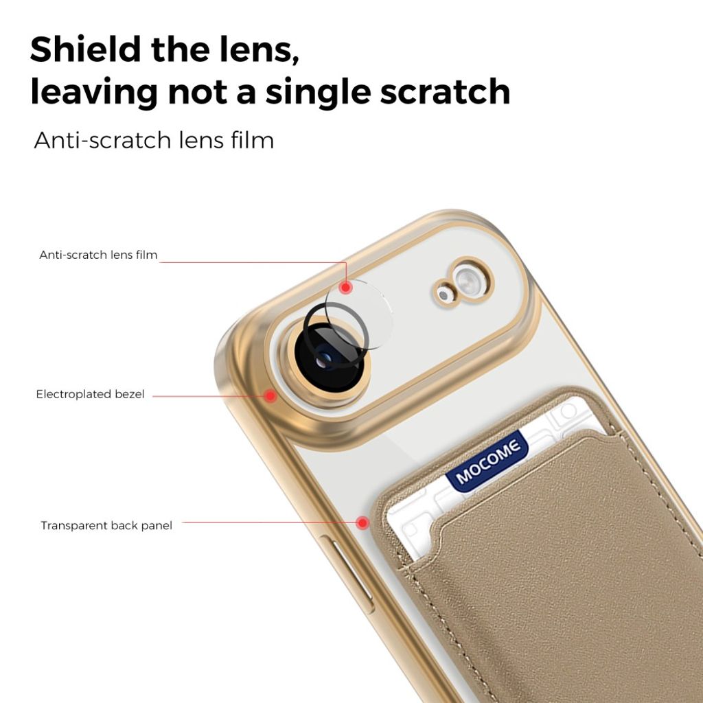 iPhone Air MagSafe Kuori Irrotettavalla Kortin haltijalla - Desert Gold