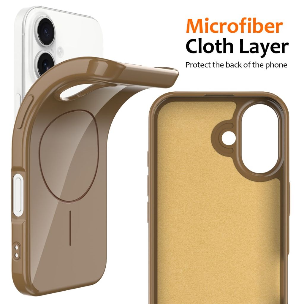 iPhone 17 Kuori, MagSafe-yhteensopiva, Kantohihna - kulta