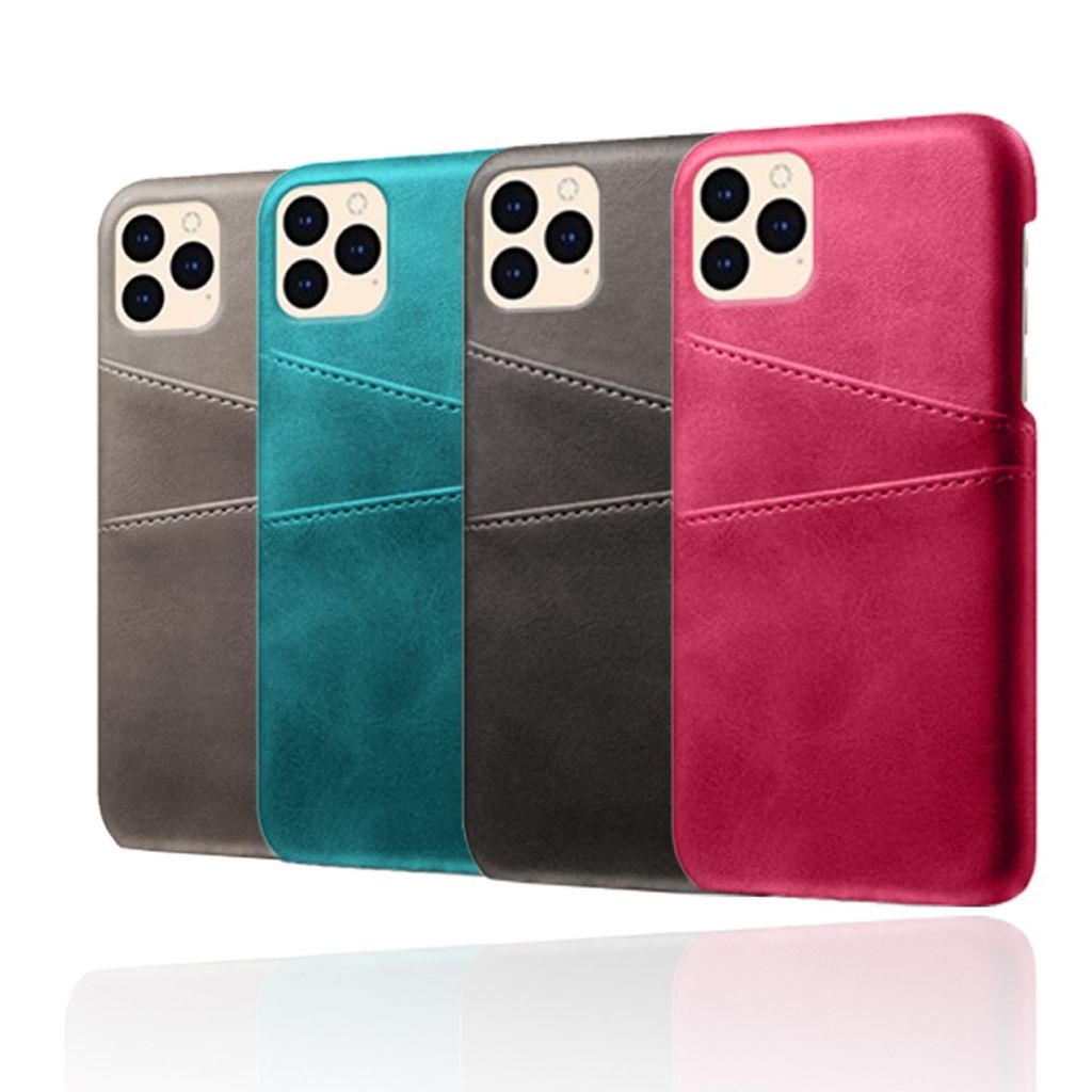 KSQ iPhone 12 Mini Cover med Kortplads - Sort