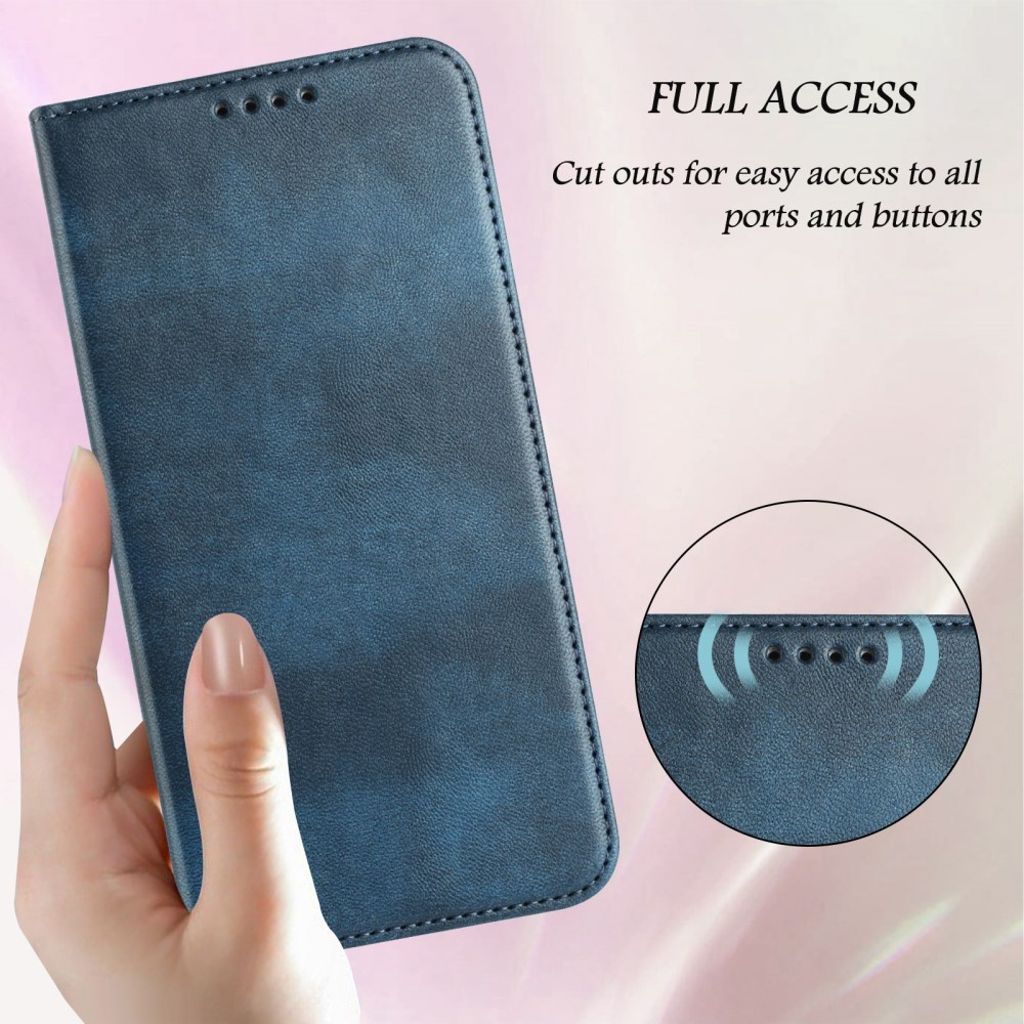 Xiaomi 15T Wallet Cover with RFID Blocking - Blue