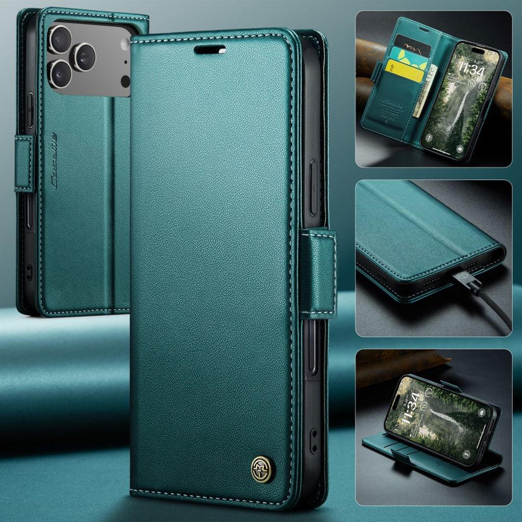 CASEME iPhone 17 Pro Max Etui med Kortspor - Grønn