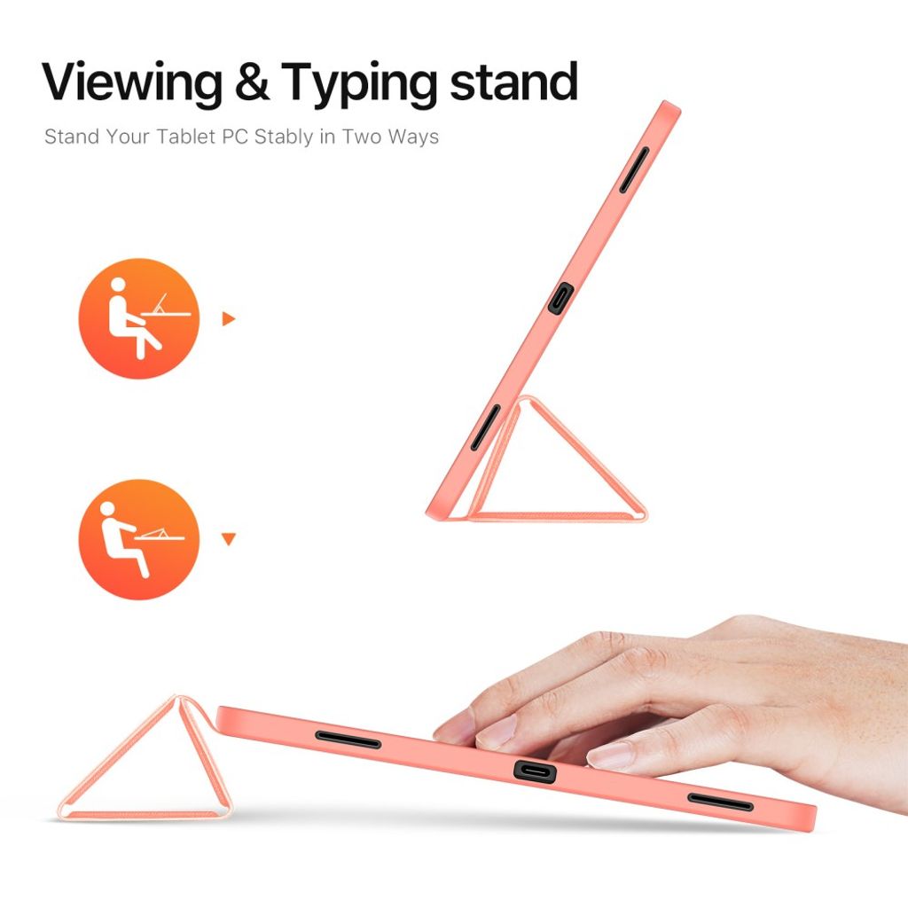 DUX DUCIS Samsung Galaxy Tab S12 Plus Tri-Fold Cover - Lyserød