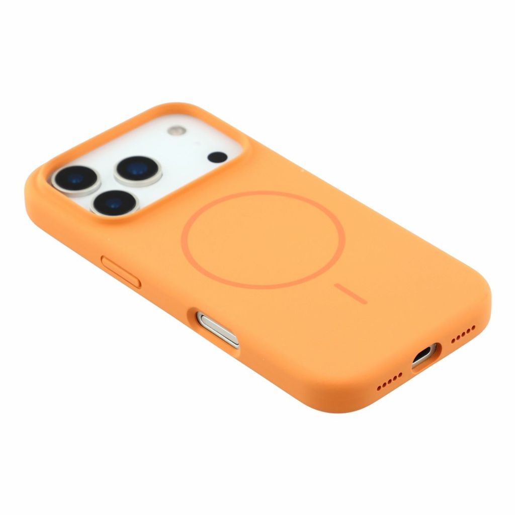 X-LEVEL iPhone 18 Pro Max/17 Pro Max MagSafe kuori silikonista - Oranssi