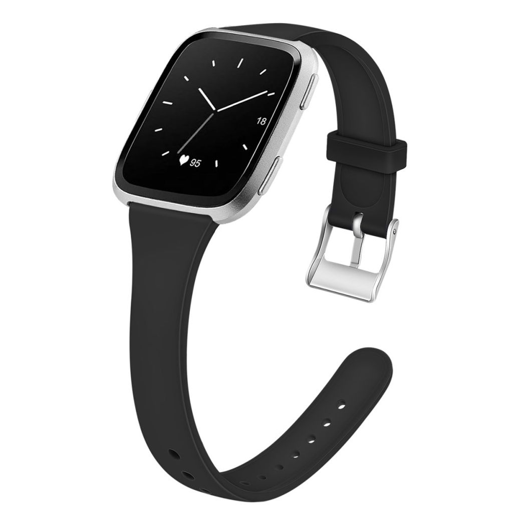 Fitbit Versa/Versa 2 Urrem Silikone – Sort