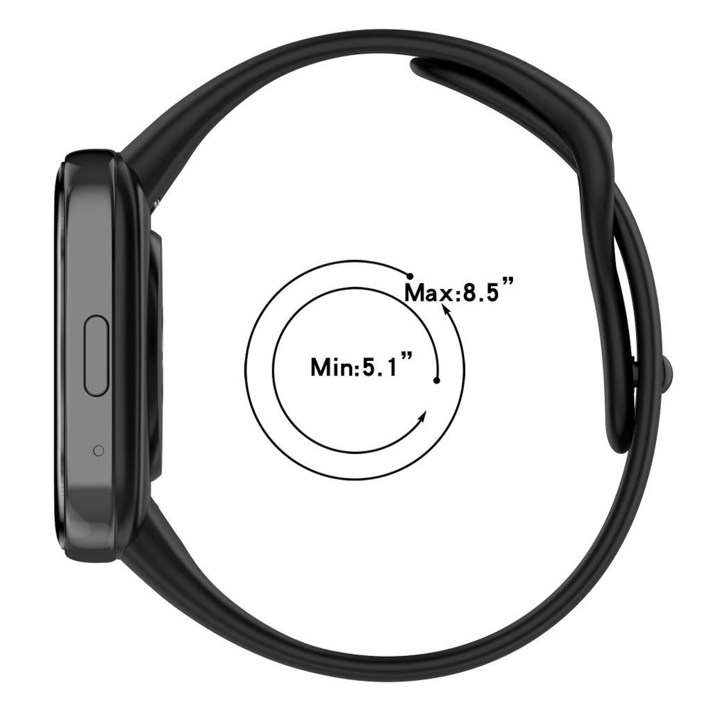 Xiaomi Redmi Watch 3 Lite / Watch 3 Active Silikoniranneke Kellolle - Valkoinen