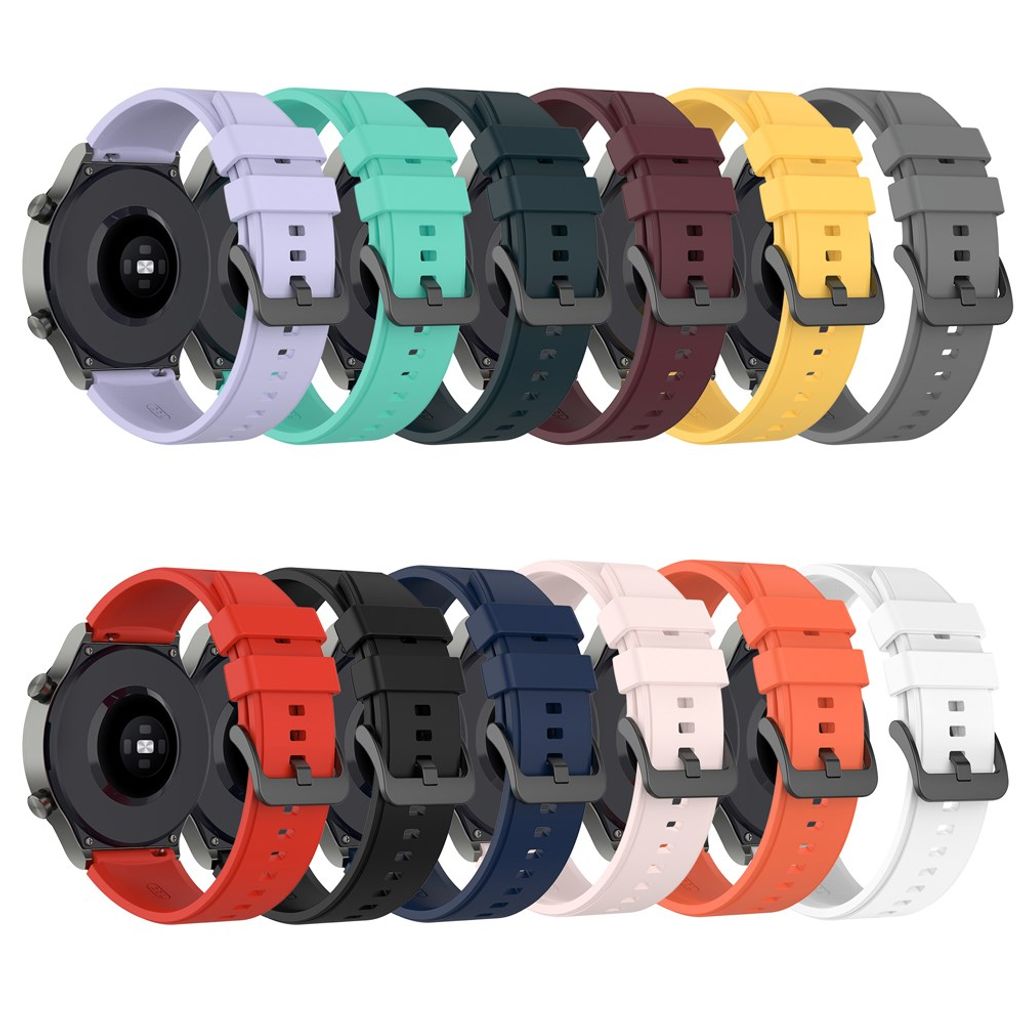 Huawei Watch GT2 Pro/GT 2e/GT/GT2 Silikon Klokkereim – Svart