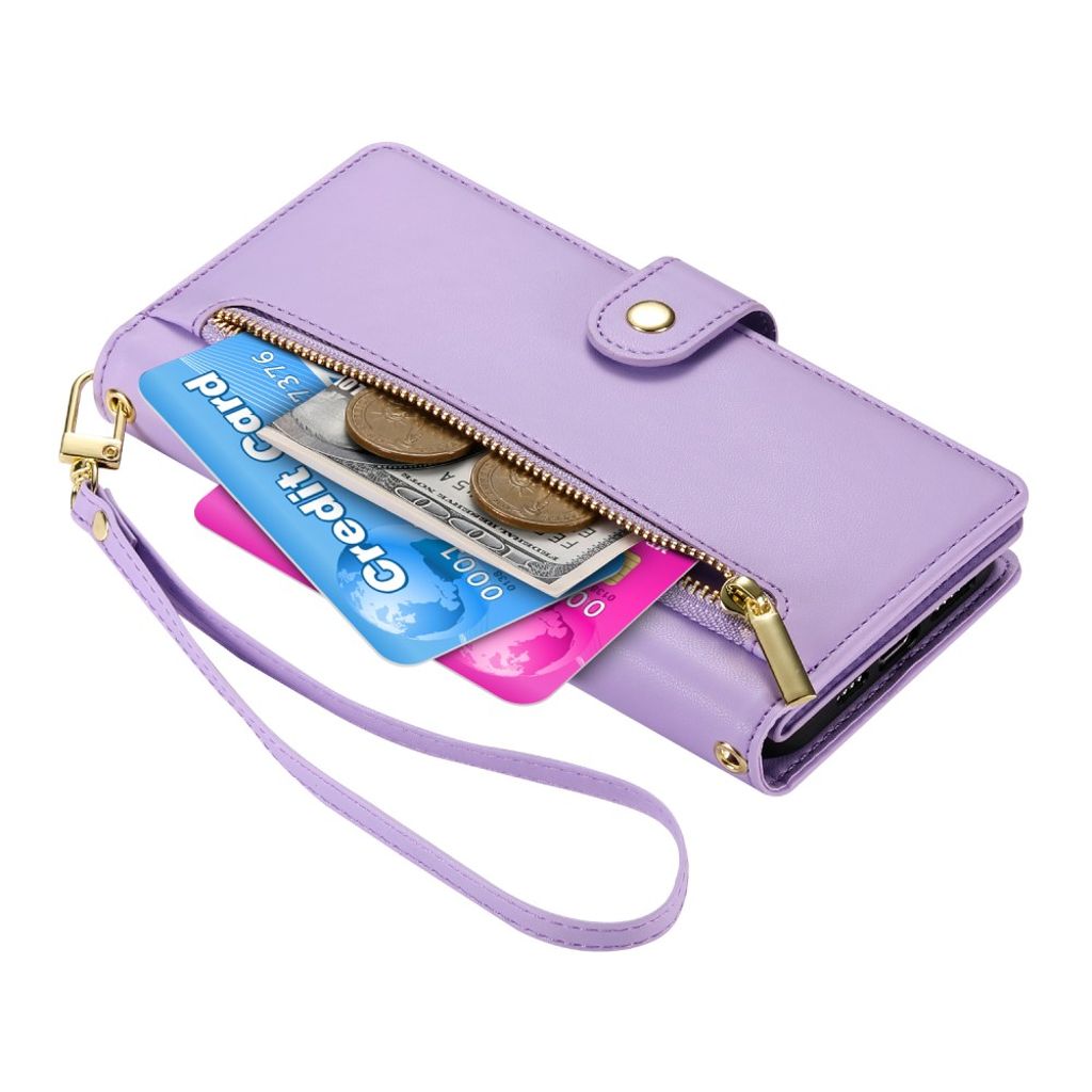 iPhone 17 Lompakkokotelo Kantohihna - violetti