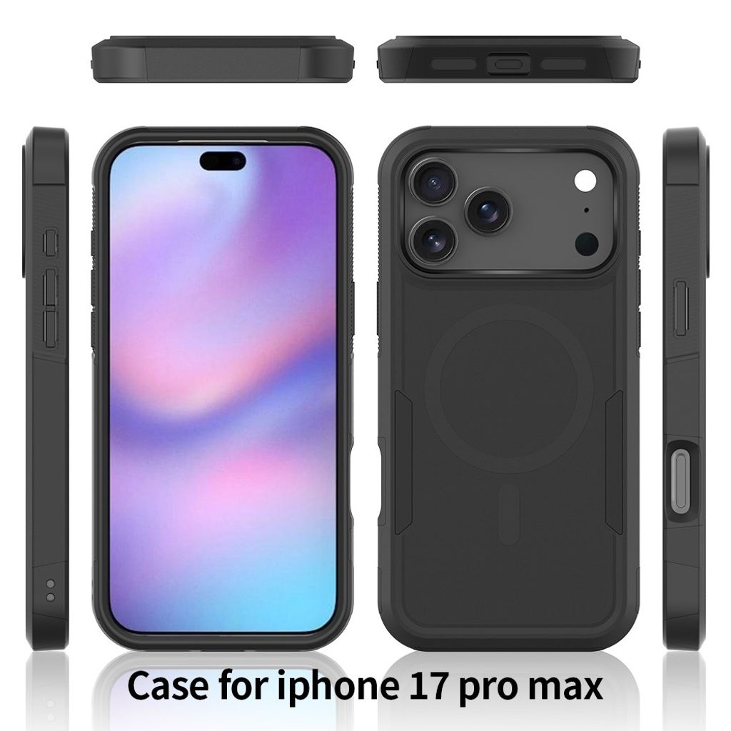 iPhone 17 Pro Max MagSafe Deksel Støtsikkert - Blå