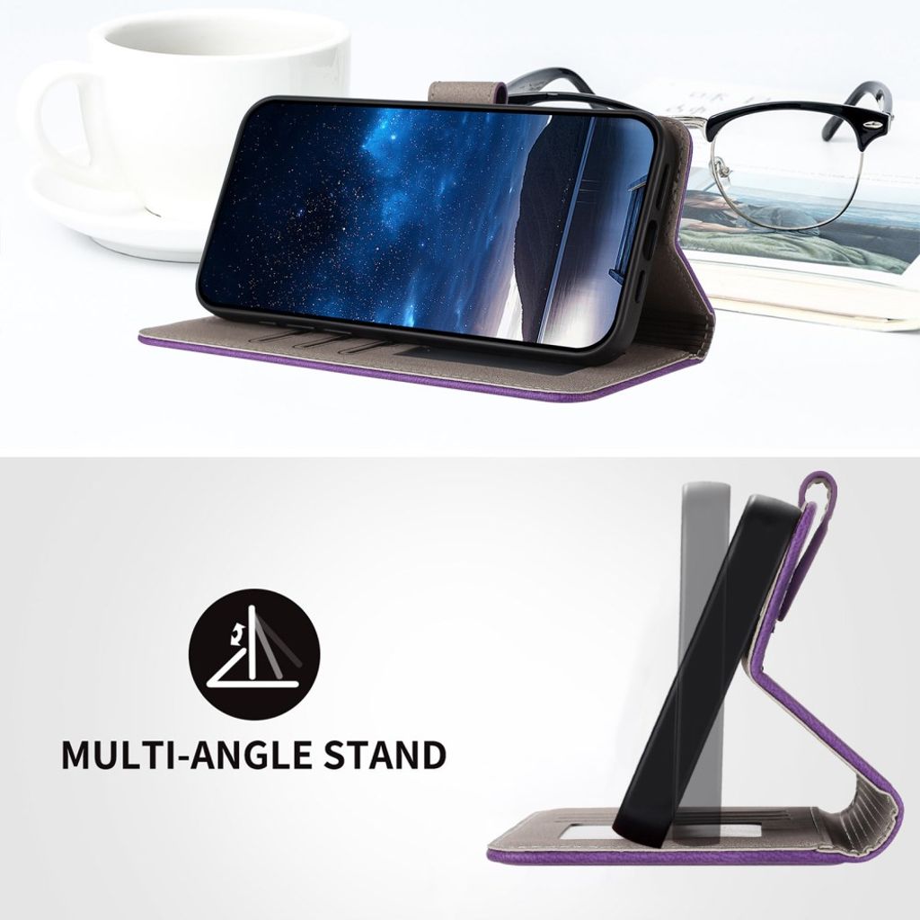 Xiaomi Redmi A5 4G Wallet Cover – Dark Purple