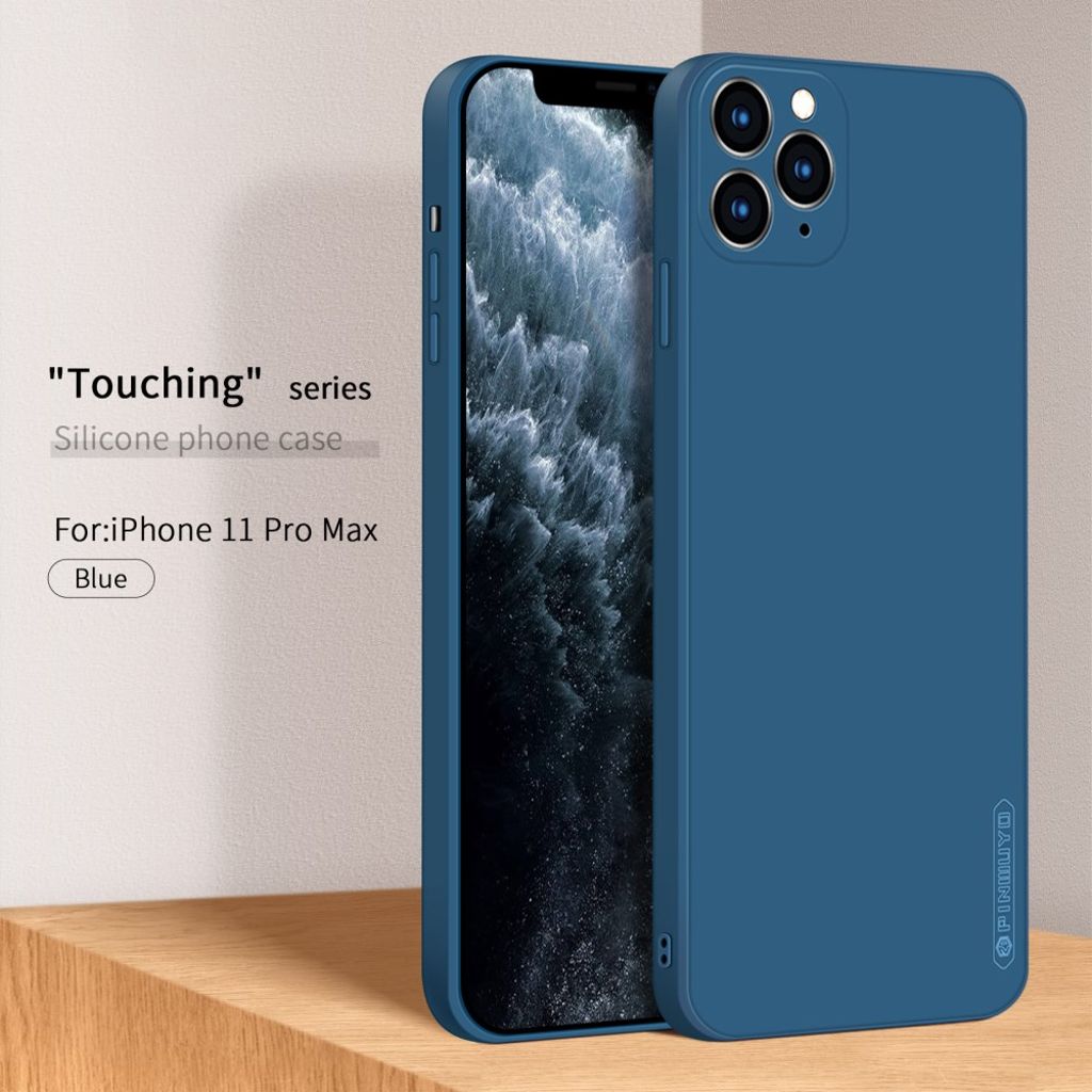 PINWUYO iPhone 11 Pro Max Kuori Silikoni – Sininen