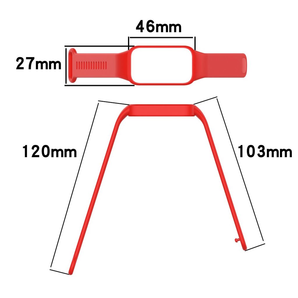 Xiaomi Smart Band 9 Active/Redmi Band 3 Klokkereim med Ramme - Svart