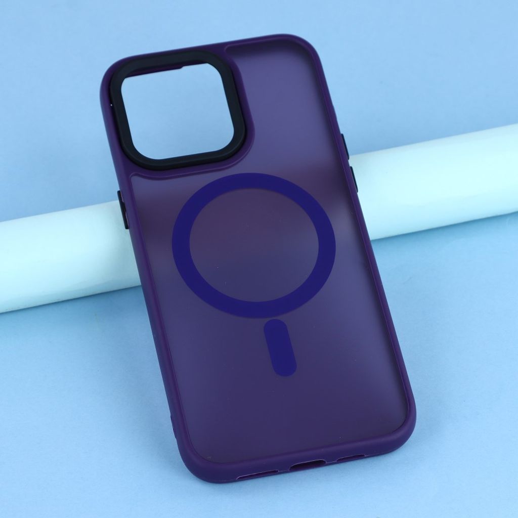 iPhone 14 Pro Max Cover MagSafe kompatibel - Mørkelilla