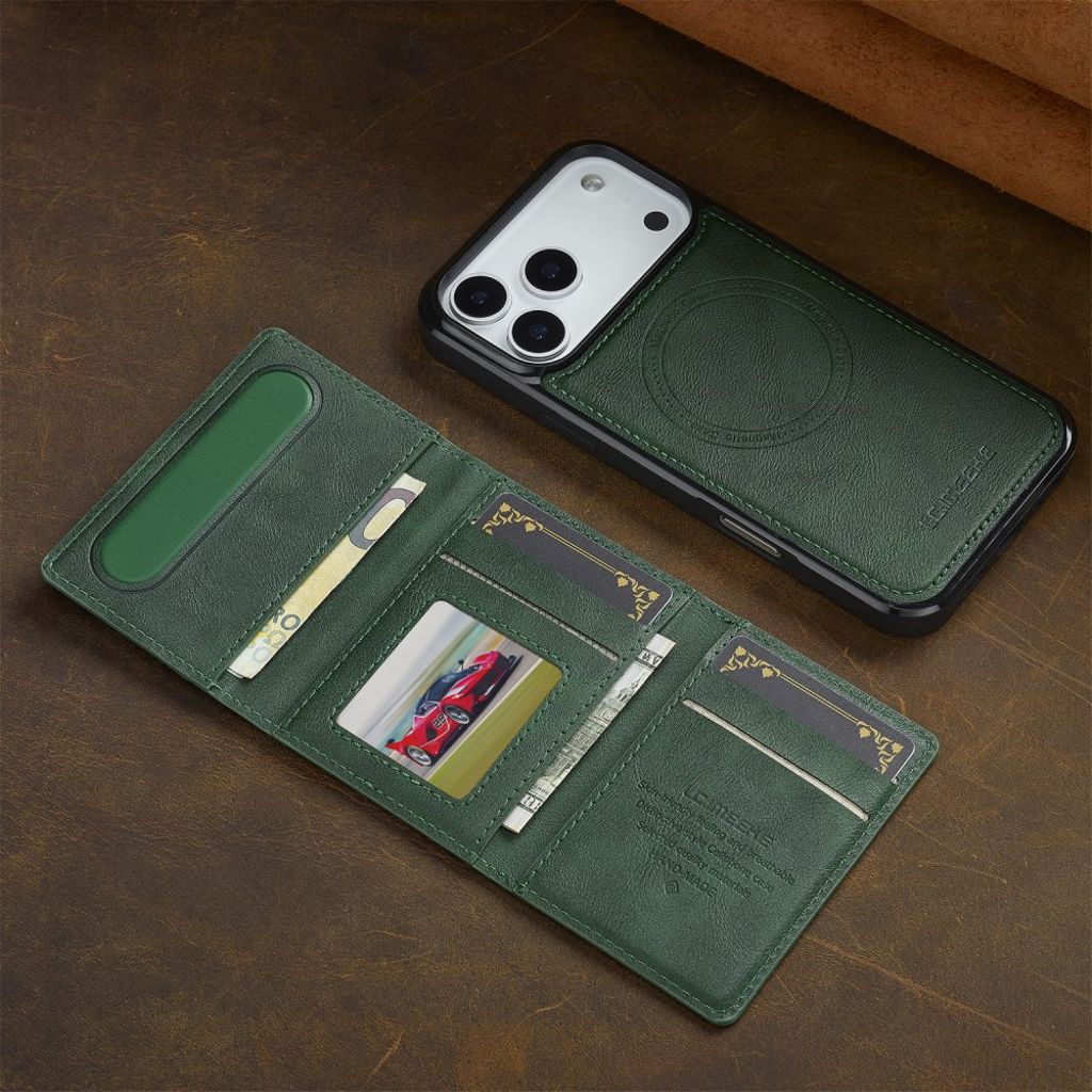 LC.IMEEKE iPhone 17 Pro MagSafe case with wallet - Green