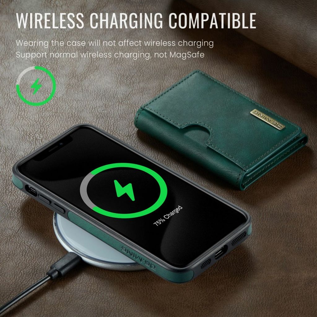 DG.MING iPhone 11 Pro Cover med Pung - Grøn