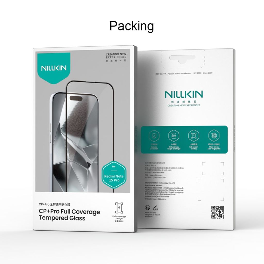 NILLKIN Xiaomi Redmi Note 15 Pro 5G Skærmbeskyttelse AGC Glasfilm