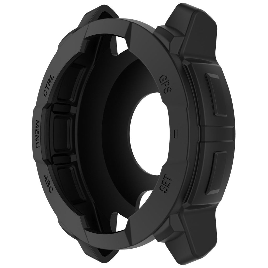 Garmin Instinct 3 AMOLED 50mm osv. Cover i Silikone - Sort