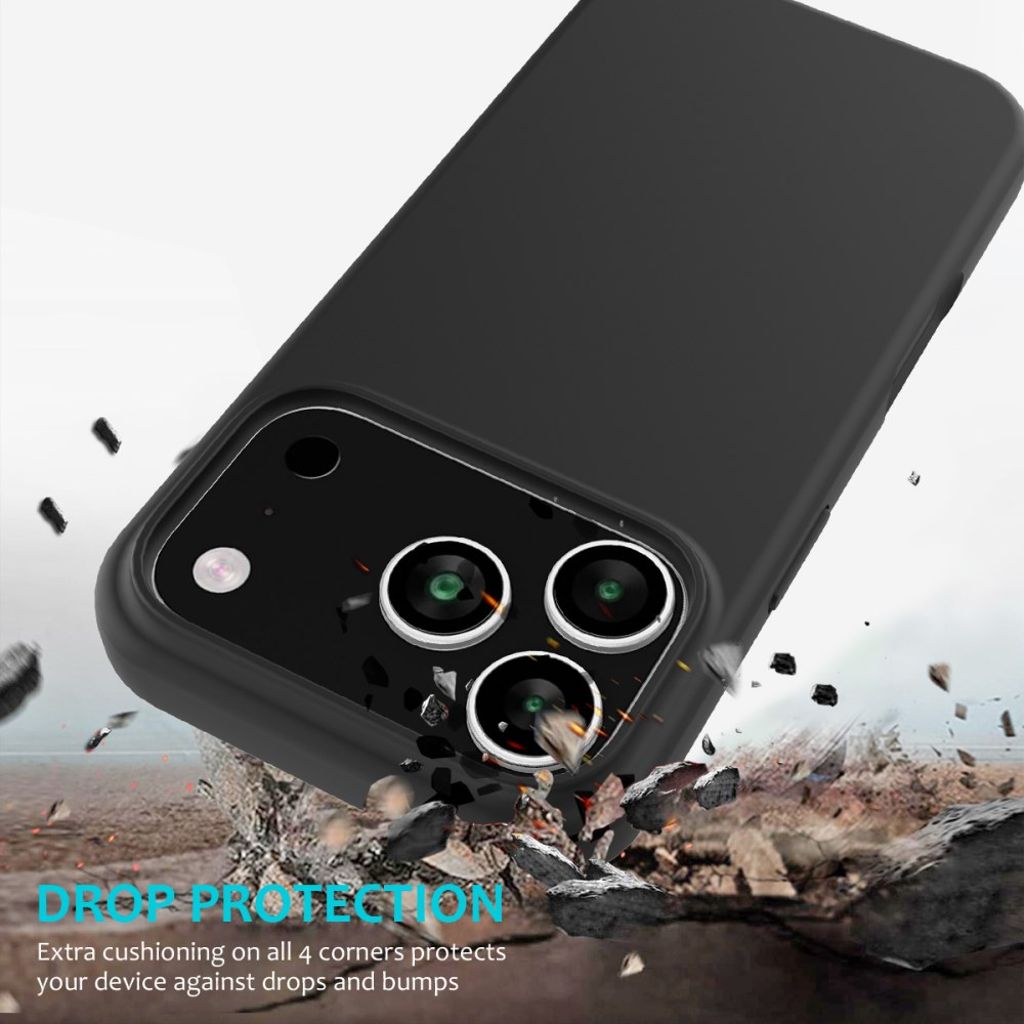 iPhone 17 Pro Max Silicone Phone Case - Black
