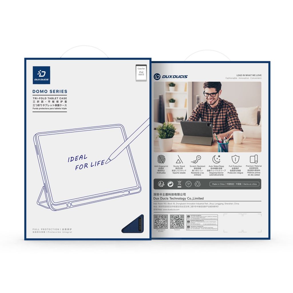 DUX DUCIS iPad Mini (2026) Tri-Fold Skal - Blå