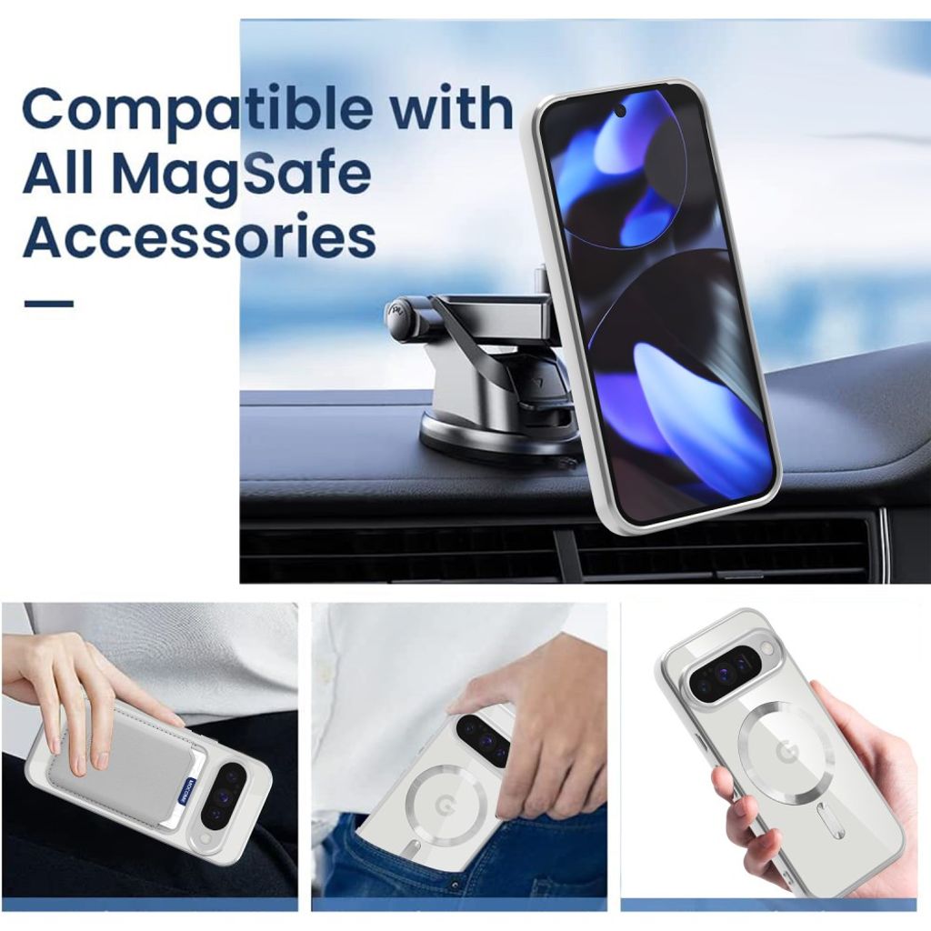 Google Pixel 10 / 10 Pro Case with Wallet - Gray