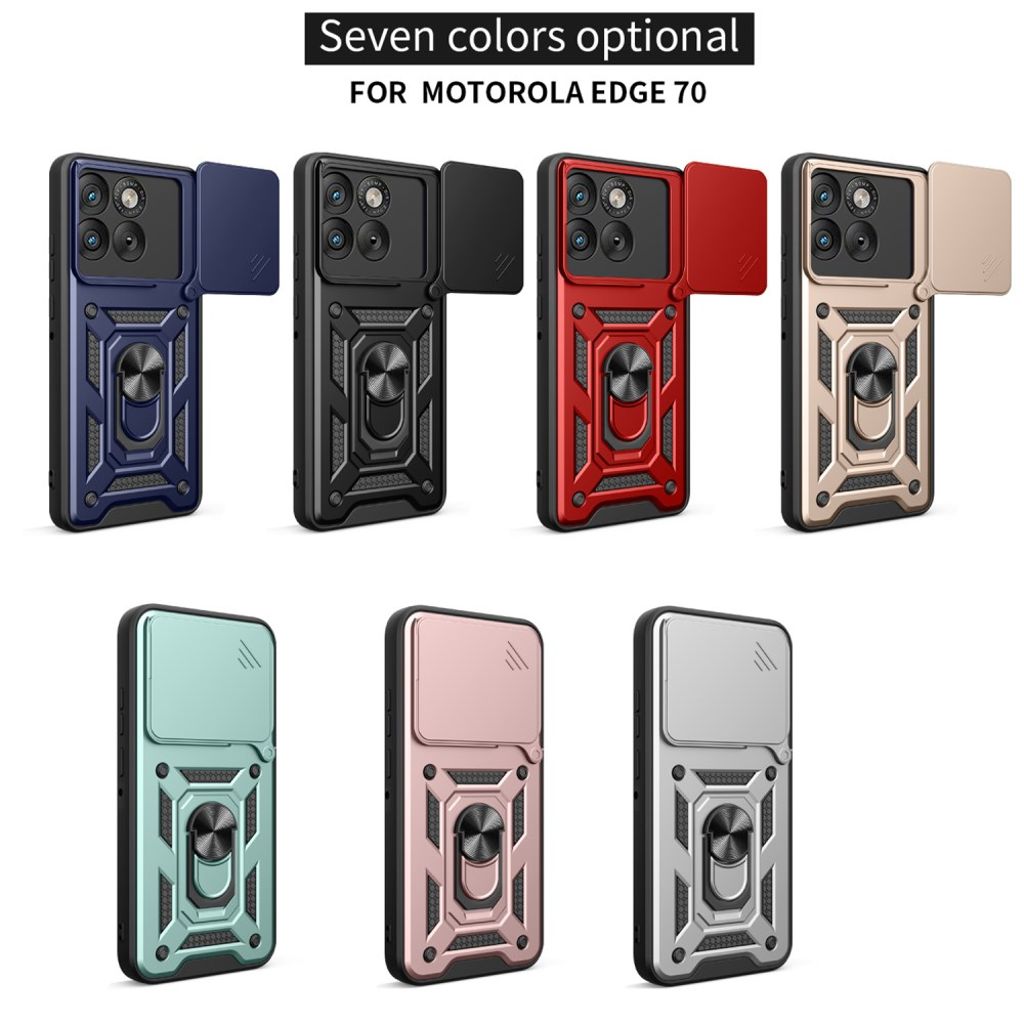 Motorola Edge 70 5G Skal med Stativ – Roséguld