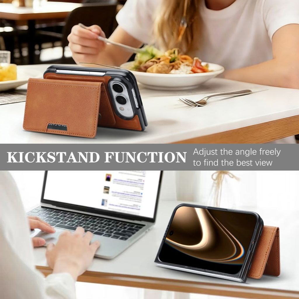 iPhone Duo MagSafe cover med aftagelig pung - Brun