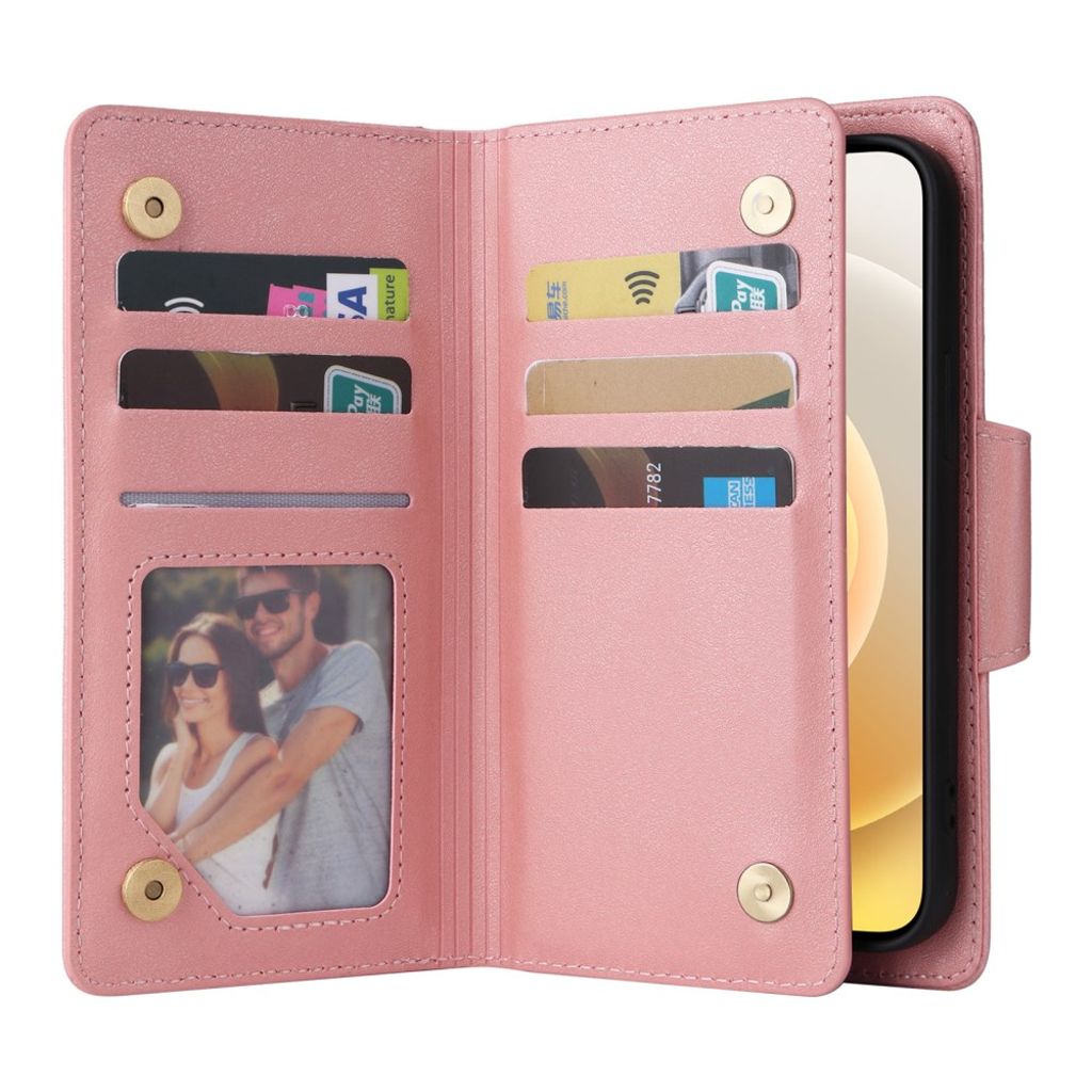 iPhone 12 Mini Cover with Stand - Rose gold