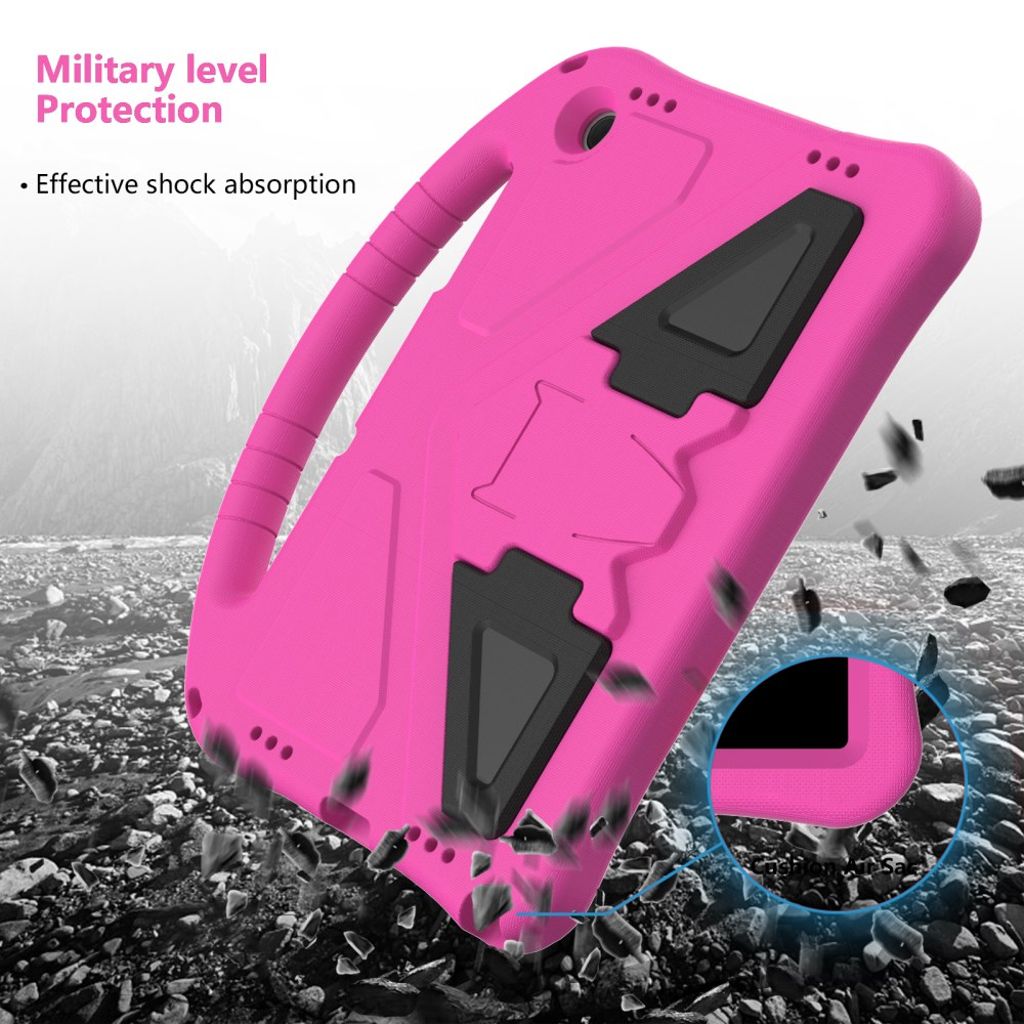 Samsung Galaxy Tab A11 Plus / A9 Plus Skal med handgrepp - Rosa