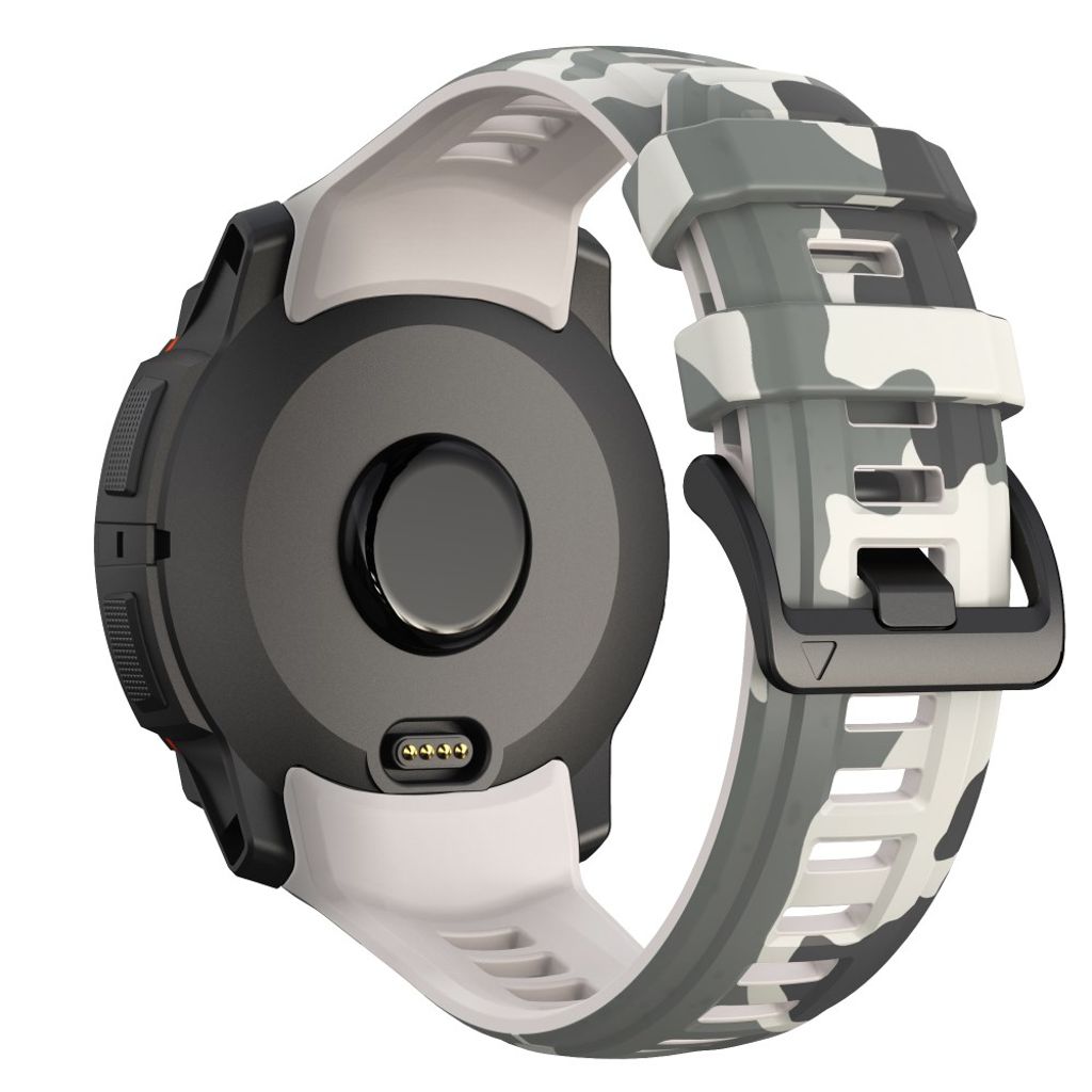 Garmin Instinct 3 45mm Watch Strap with Camouflage print - Grey, White