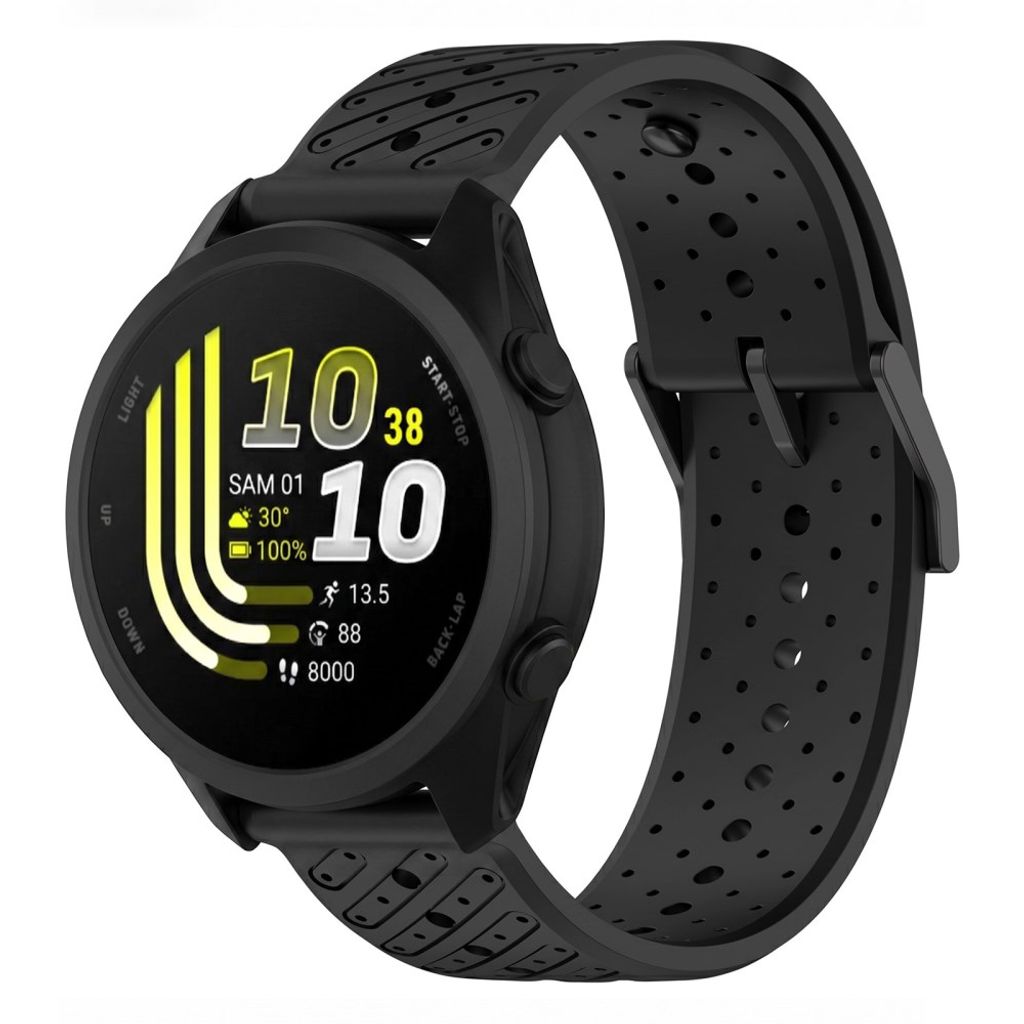 Garmin Forerunner 70/170/170 Music Silikone Urrem - Sort