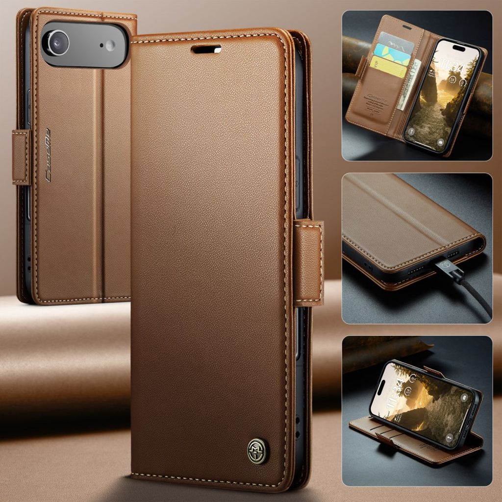 CASEME iPhone Air Etui med Kortplads - Brun